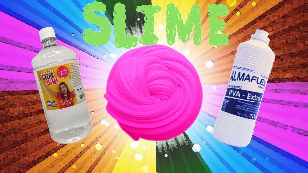 Como Fazer Slime Com Cola Branca E Talco