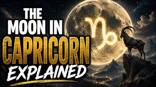 Moon in Capricorn Explained | Emotional Control, Responsibility, Ambition & Vulnerability