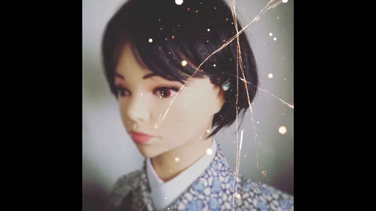 ヘアピン ユリ 青 飾り取り外し可能 髪留め(yu-hp-52b)