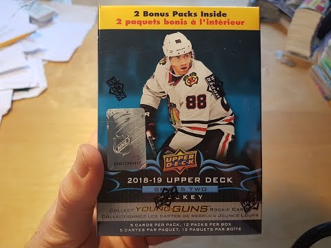 2018-19 Upper Deck Series 2 Hockey Blaster Box Break and Review