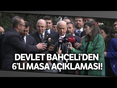 MHP Genel Başkanı Bahçeli'den Alparslan Türkeş'in Anıt Mezarını Ziyareti Sonrası Açıklamalar