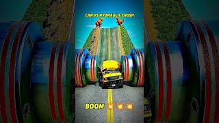 Long Capsule Buses vs Chained Hydraulic Crush - BeamNG.drive