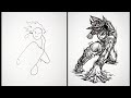 How to Draw Goku | StickMan drawing | Easy drawing