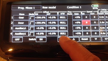 Futaba 18MZ - How to program your gear and doors without a sequencer!