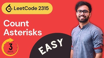 Count Asterisks LeetCode Solution Java ( leetcode 2315 )