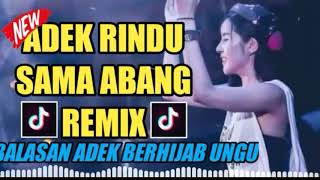 DJ ADEK RINDU SAMA ABANG BALASAN ADEK CANTIK BERHIJAB UNGU.