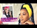 5 EASY head-wrap styles| Passion Twists| PonPon Sisters