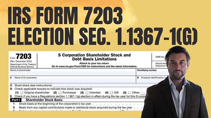 IRS Form 7203 - Election Under Section 1.1367-1(g)