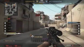 ACE con AWP | NOSCOPE + 360 | CS:GO | MM - Dust 2