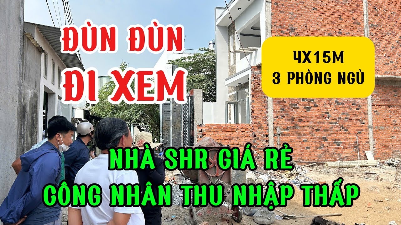 Nhanh mới kịp. nhà mới sổ riêng xây riêng lẻ 4x15, 3 phòng ngủ, 500tr/ngay kcn Xuyên Á - Hoàng Gia