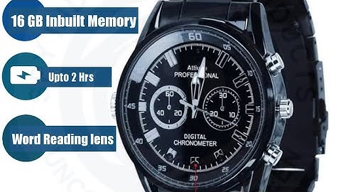 SPY WORD READING LENS CAMERA WATCH | WORD READING | DOCUMENTS SCANNER | WRIST WATCH CAM | EXAM | NDA