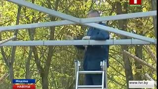 Видео Проспект Мира в Жодино меняет свой вид на более креативный от Телеканал Минщина, проспект Ленина, Жодино, Белоруссия