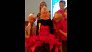 Abby singing at 2012 Christmas Program