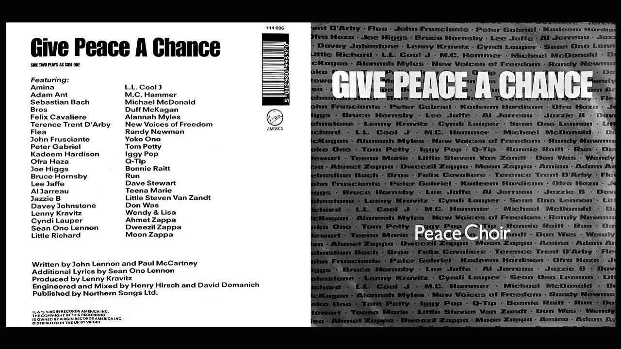洋楽 Give Peace A Chance - Freedom Singers The Freedom Singers - Give Peace A Chance - YouTube