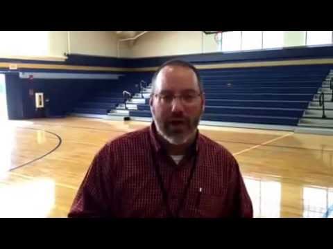 Principal Mark Branco commenting on K-Rob BMX School Assembly Programs at Littleton Middle School