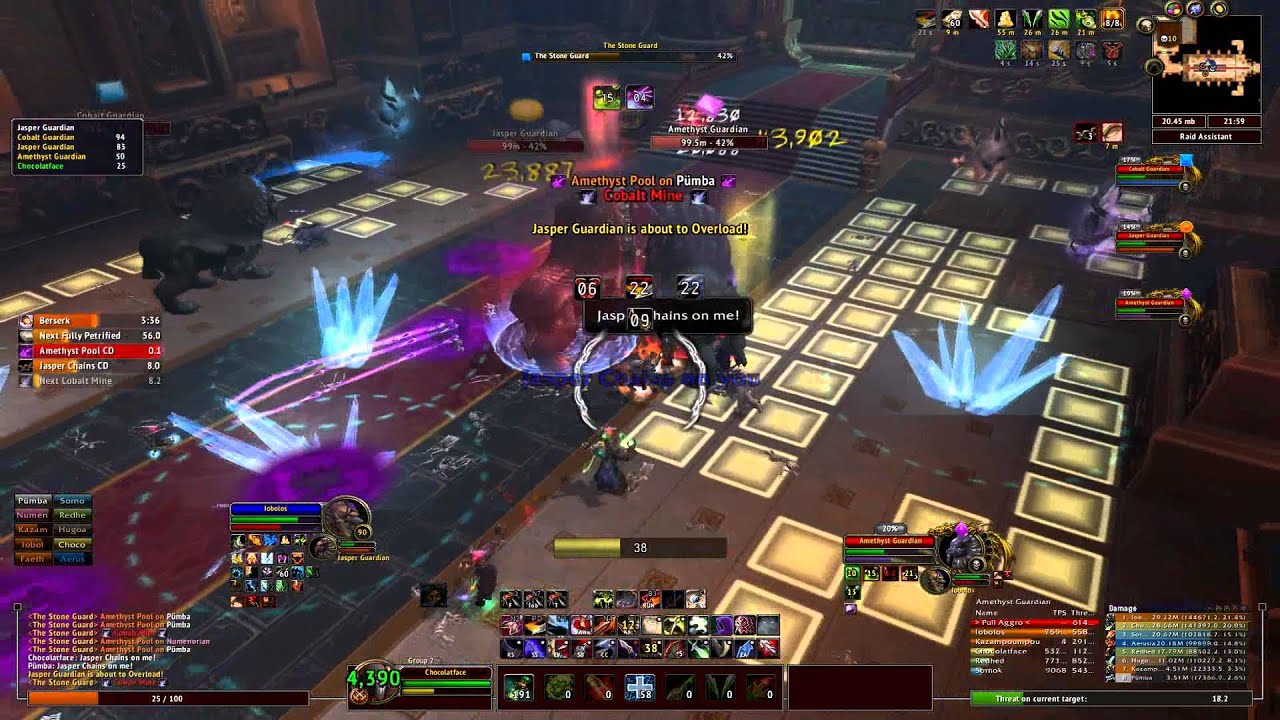 Dark Fusion vs The Stone Guards 10H - MV - Chocolatface (Combat Rogue) @ Lightbringer EU