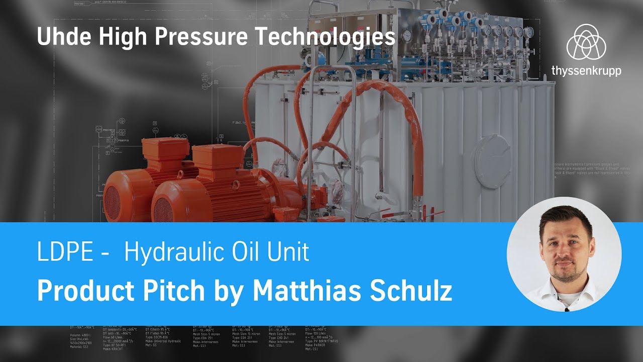 Product Pitch LDPE Hydraulic Oil Unit by Matthias Schulz YouTube