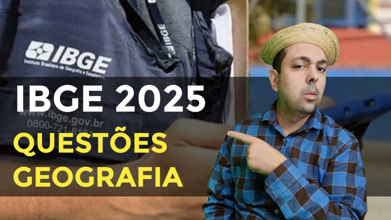 Revisão Geografia IBGE 2025 💛  TODOS os Tópicos do Edital