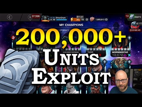 Huge Gifting Exploit - 200,000+ Easy Units | Marvel Contest of Champions