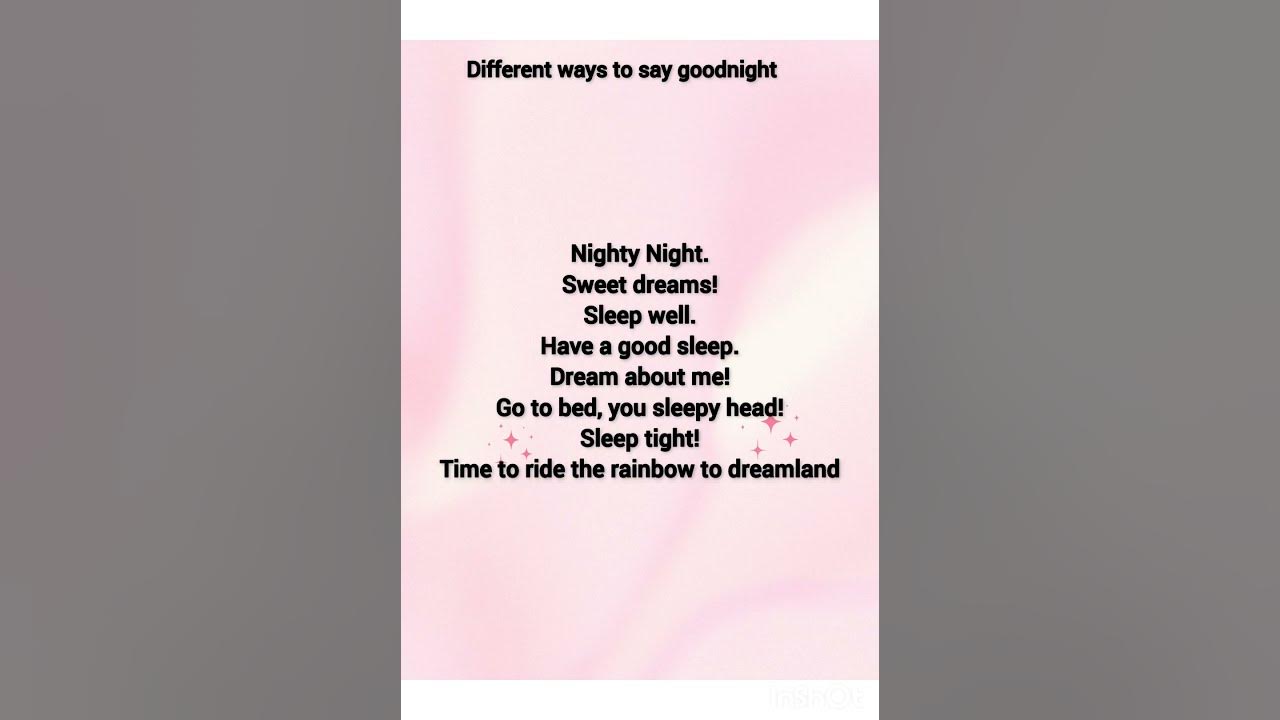 different-ways-to-say-goodnight-in-english-youtube