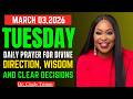Dr. Cindy Trimm – MAR 3, 2026 |aily Prayer for Divine Direction Wisdom & Clear Decisions | Powerful