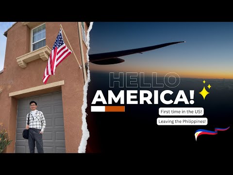 Flying from Philippines to the USA | Travel Vlog Part 1