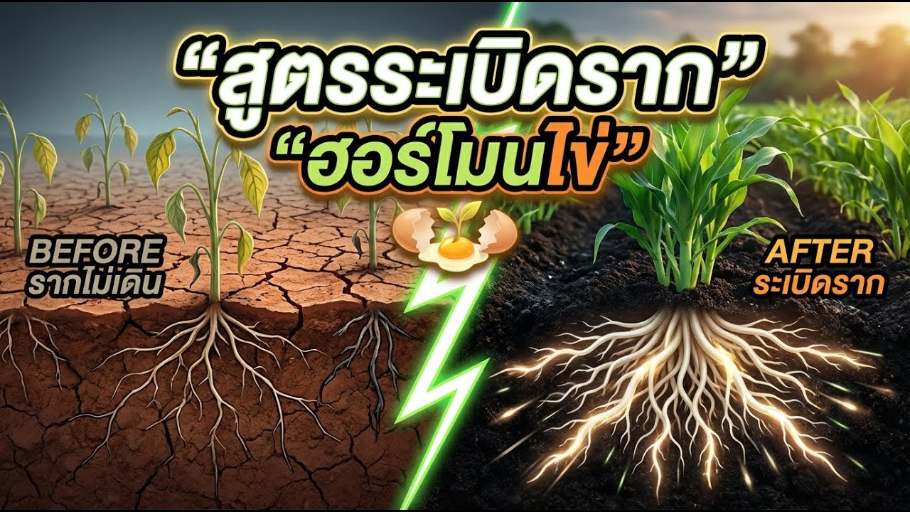 สูตรระเบิดราก! น้ำหมักฮอร์โมนไข่ พืชโตไว เห็นผลจริง
