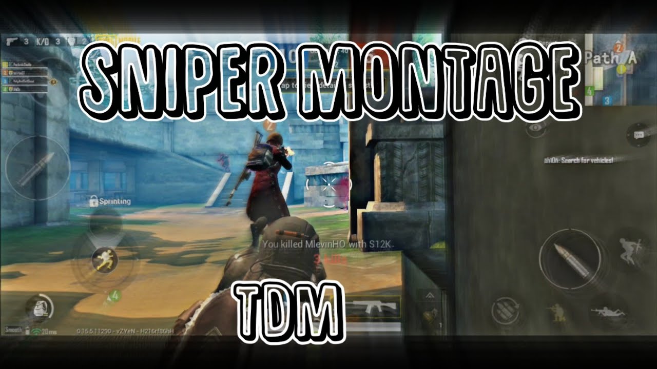 New TDM Map (The Ruins) SNIPER MONTAGE Update 0.15.5 - PUBG Mobile