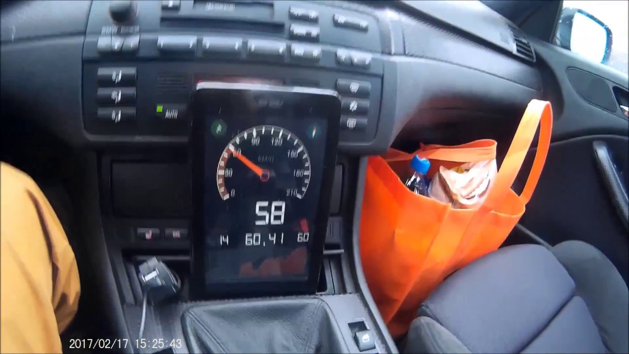 BMW E46 325Ci Pomiar prędkości. Licznik vs GPS YouTube