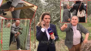 Thumbnail for "Ju vras me sëpatë!" Mbolli ullinj në varreza, sulmon stafin e "Tak Fak", qëllon me gurë kameranin