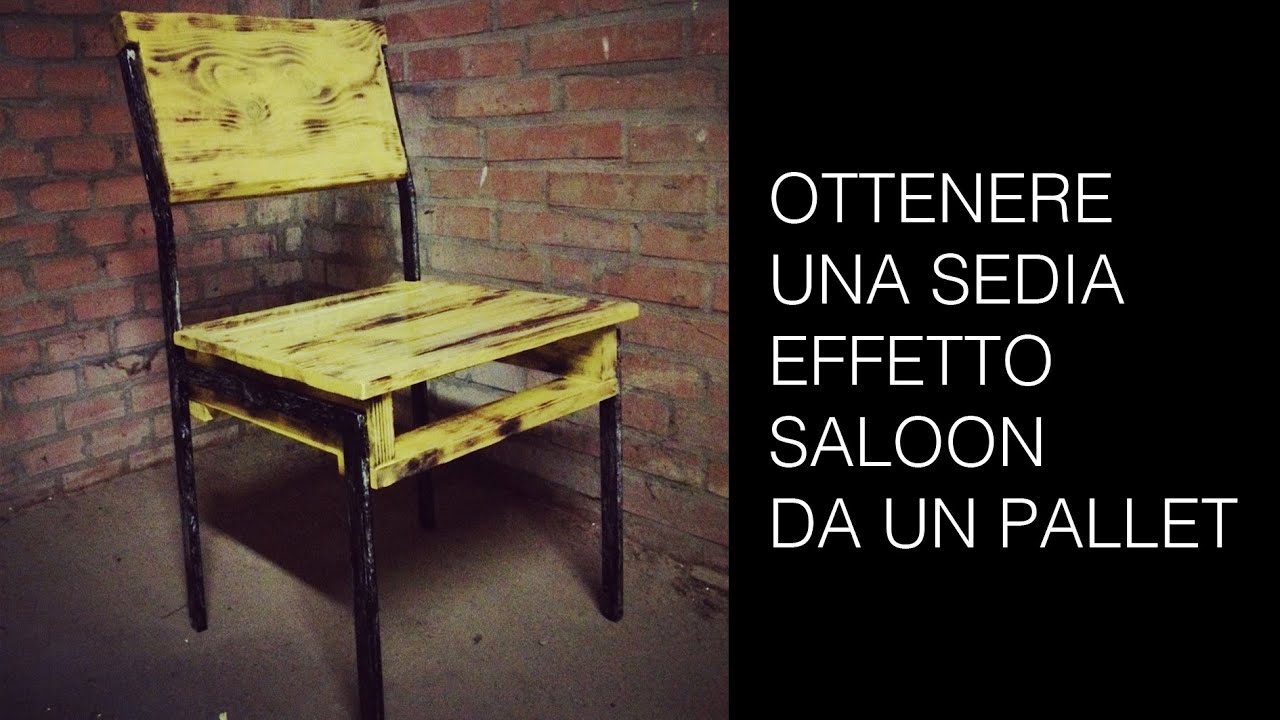 Come verniciare una sedia in pallet riciclo creativo del legno ... Verniciare sedie in legno