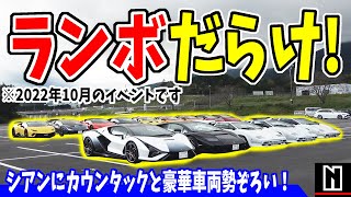 【ランボルギーニ】公式日本初のオーナーズMTGに参加!超豪華車両が勢ぞろい