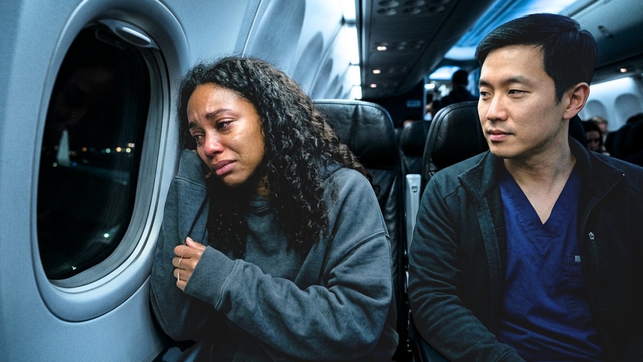 She cried through the full flight, so shaken — he noticed, leaned in, and calmed her with few words.