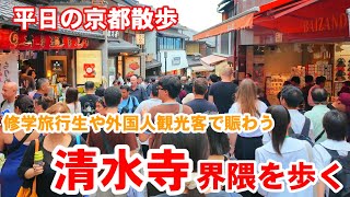 5/28(木)平日の京都散歩 修学旅行生や外国人観光客で賑わう清水寺界隈を歩く【4k】Kyoto Japan Walk 