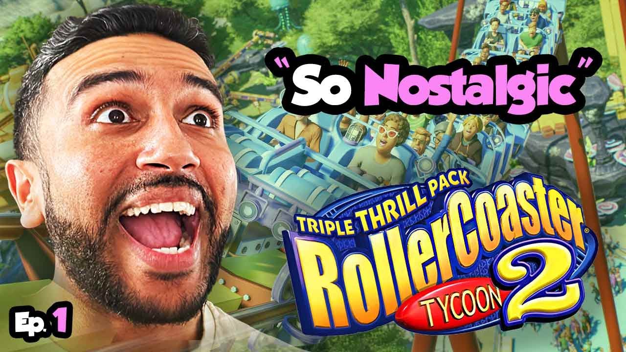 Dev Plays his FAVOURITE CHILDHOOD GAME! 🥹 Rollercoaster Tycoon 2 NOSTALGIA