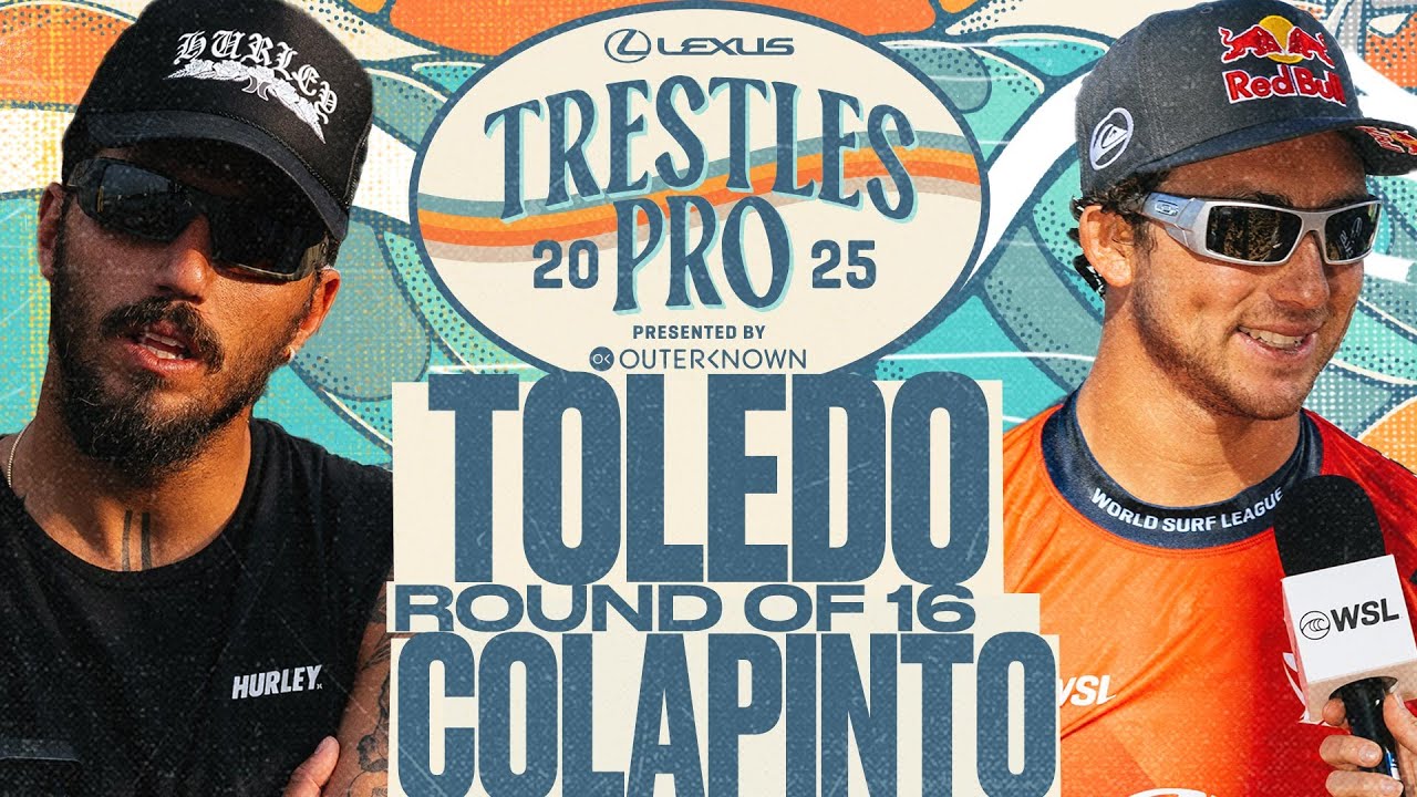Griffin Colapinto vs Filipe Toledo | Lexus Trestles Pro presented by Outerknown 2025 - Round of 16