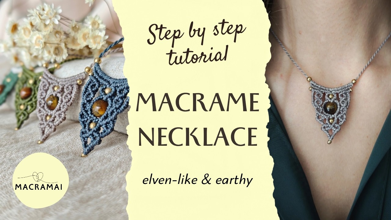 DIY: You can knot this too! Elven-like macrame necklace tutorial