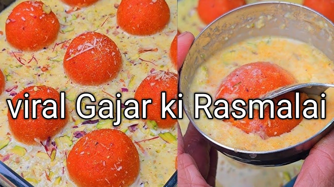 Gajar Ki Rasmalai Recipe at Home | Soft, Juicy & Creamy | Easy Winter Dessert 