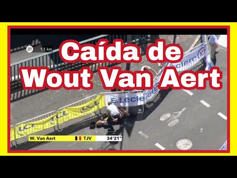 Vídeo: Wout van Aert abandona el Tour de França després d'un terrible accident