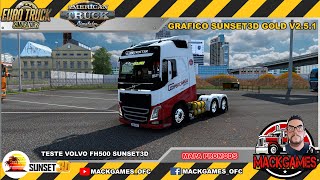 VIAJEM TESTE VOLVO FH500 SUNSET3D ( ETS2 V1.46)