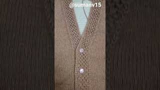 V-neck bnane ka tarika | knitting v-neck jacket | how to make V-neck design | V-neck jacket | V-neck