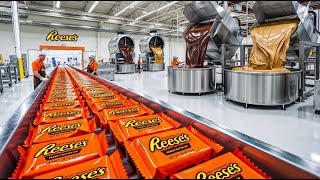 Inside the Reese’s Peanut Butter Cups Factory | Complete Step-by-Step Manufacturing Process