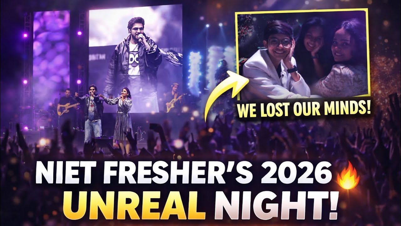 NIET Fresher’s 2026 Vlog | Best Night of College Life 🎉 | Unbelievable Night ✨