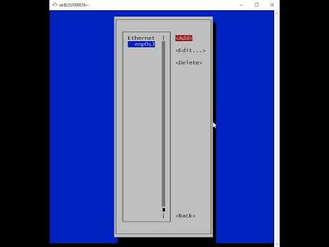 Network settings in linux - Nmtui