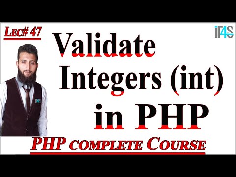 PHP Tutorial in Urdu | Hindi | How to validate INT | Numbers in PHP | Validation in PHP | validation