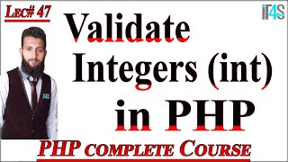 PHP Tutorial in Urdu | Hindi | How to validate INT | Numbers in PHP | Validation in PHP | validation