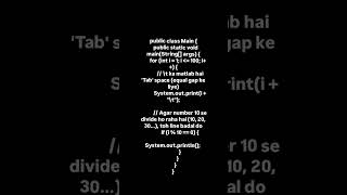 1to 100 number print in java code #coder #java