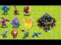 Town Hall 17 VS Clash of Clans  All troops || 🔥💀#coc #clashofclans #cocvedio #th17legendbase