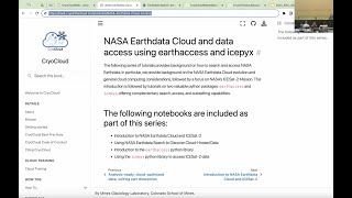 NASA/NSIDC Earthacces and icepyx tutorial (Dec 10, 2023) Update