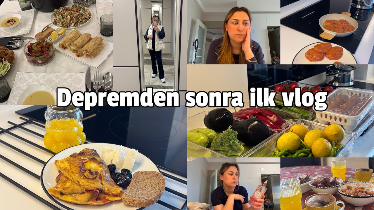 DEPREM ANINDA YAŞADIKLARIM|ANCA KENDİMİZE GELEBİLDİK|MARKET ALIŞVERİŞİM|ARKADAŞIM YİNE DÖKTÜRMÜŞ|